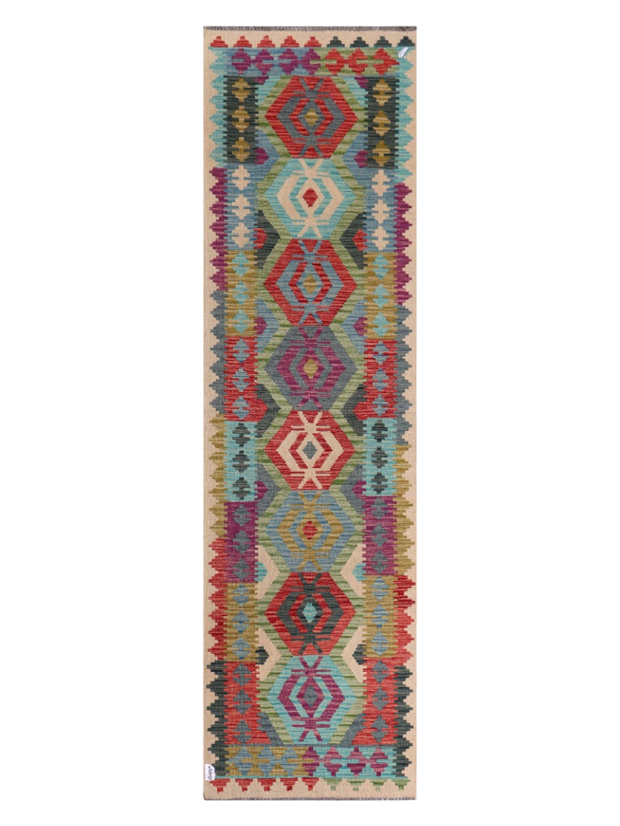 Maimana Kilim Runner - 289 x 81 cm