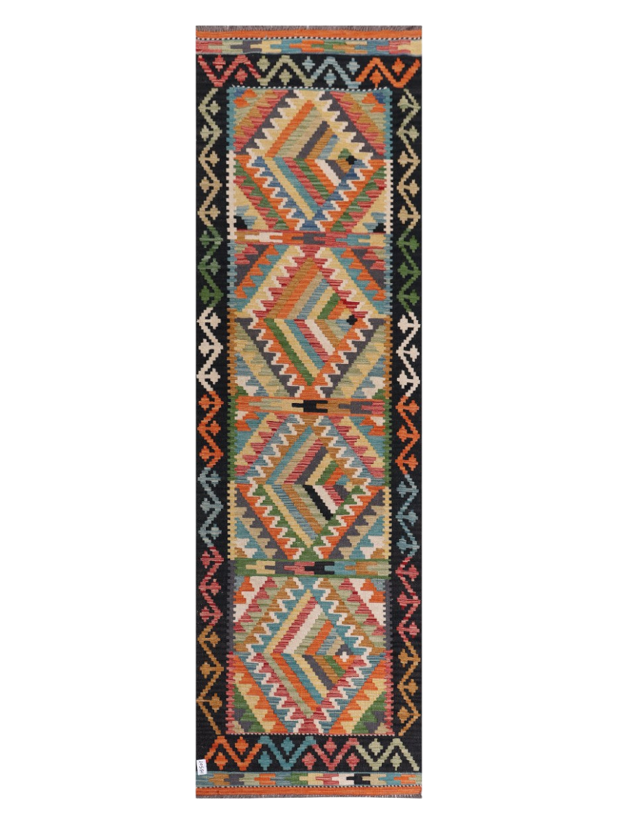 Maimana Kilim Runner - 312 x 93 cm