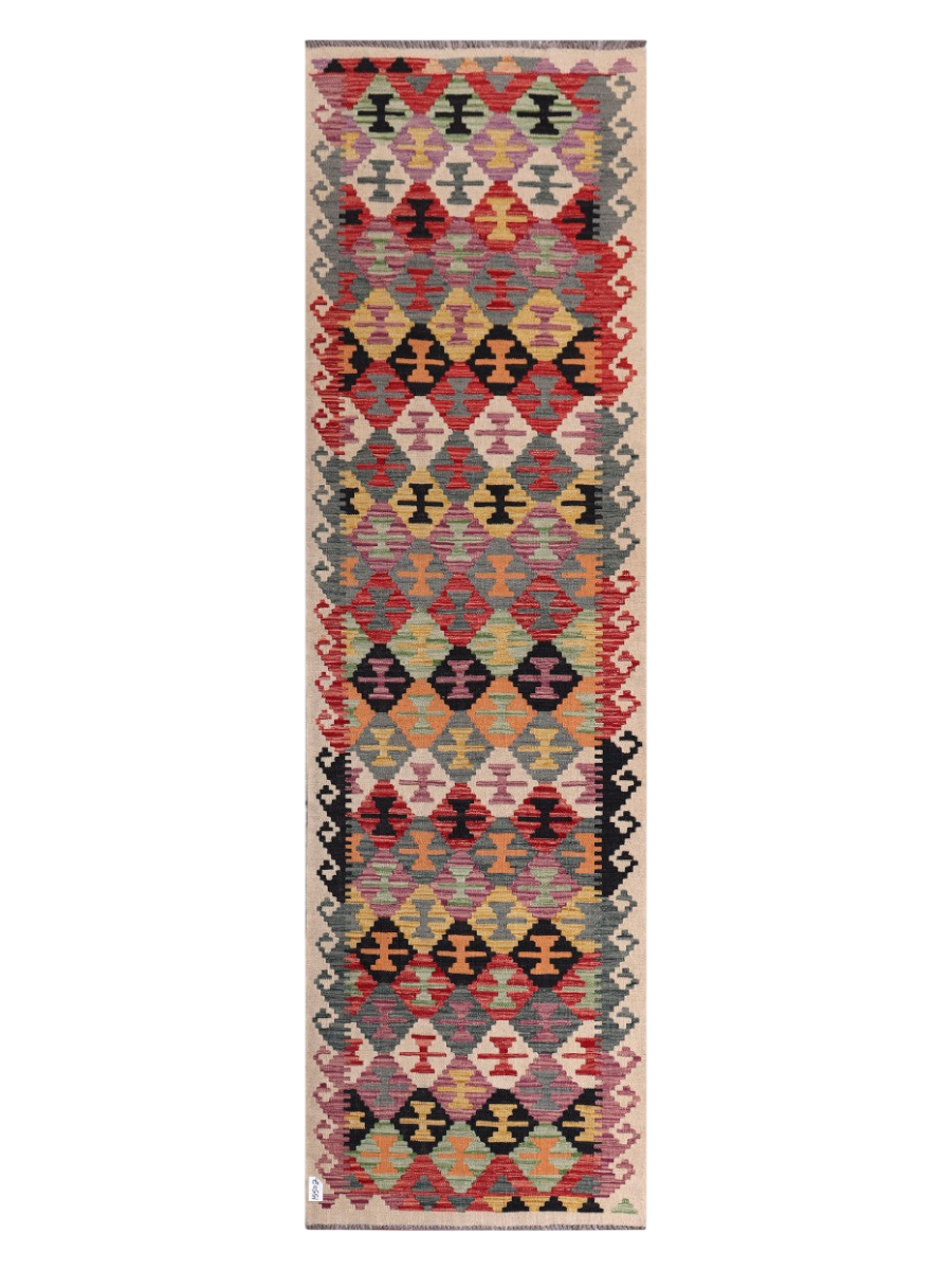 Maimana Kilim Runner - 294 x 86 cm