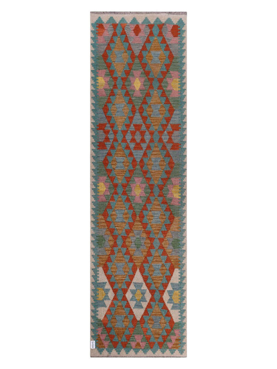 Maimana Kilim Runner - 288 x 82 cm