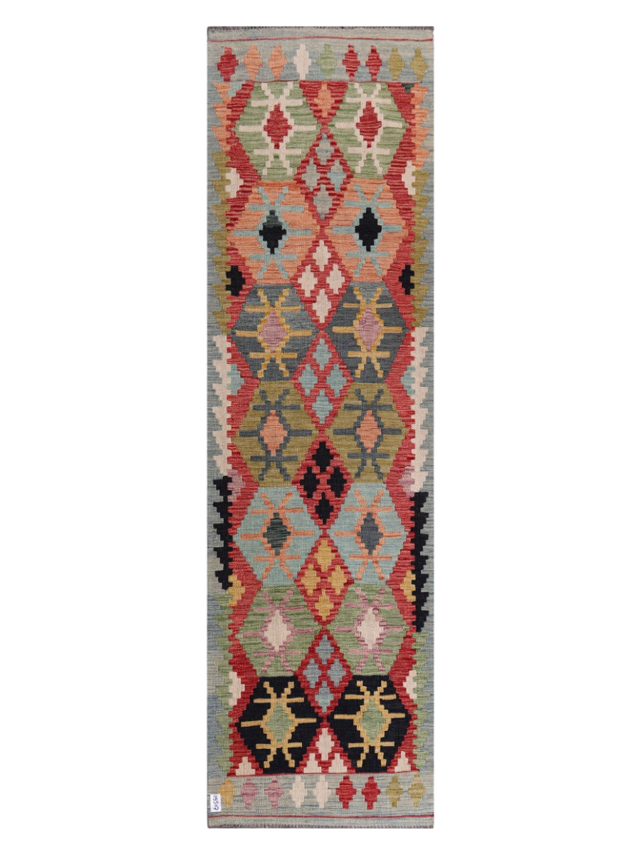 Maimana Kilim Runner - 291 x 84 cm