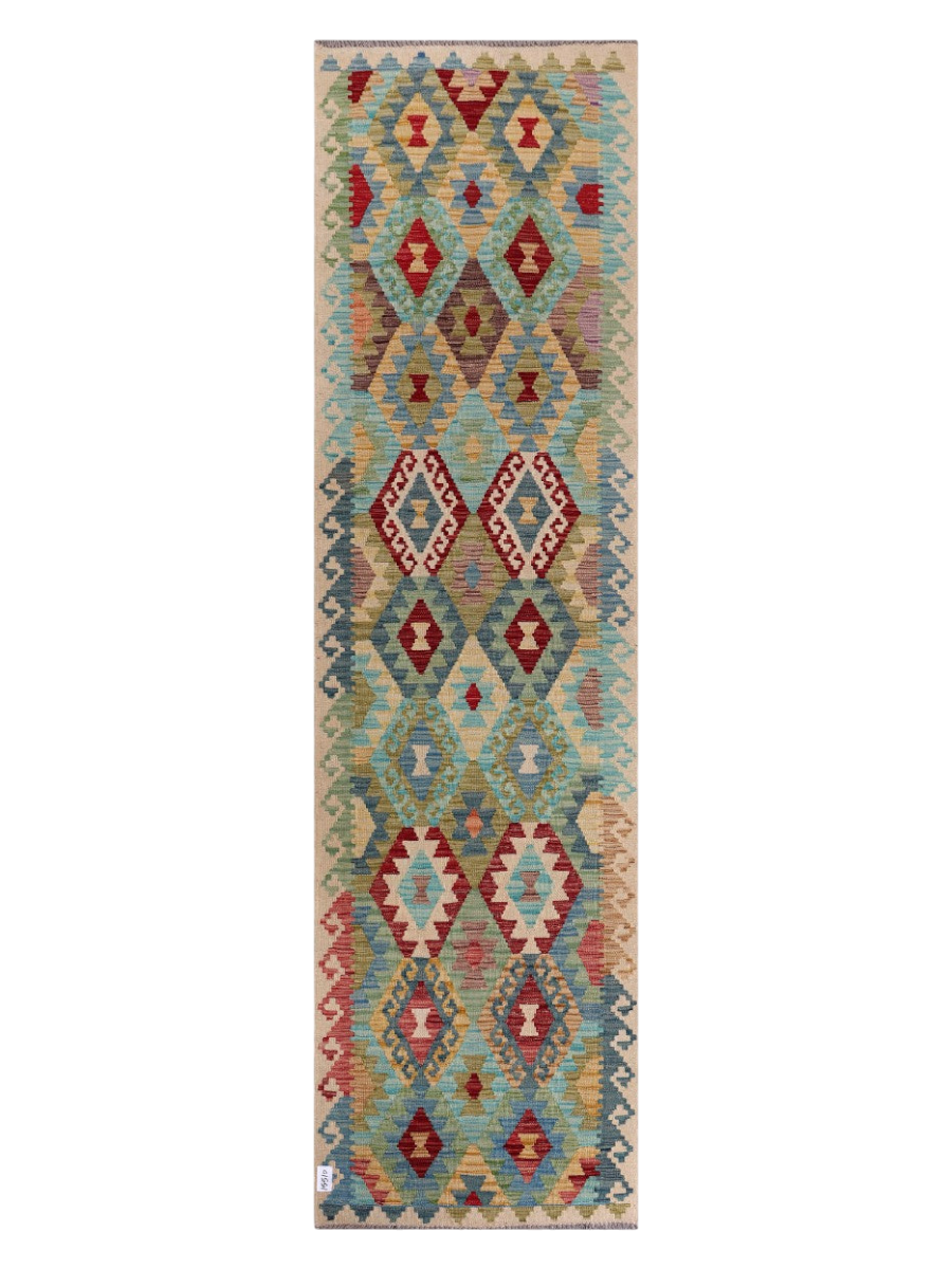 Maimana Kilim Runner - 303 x 84 cm