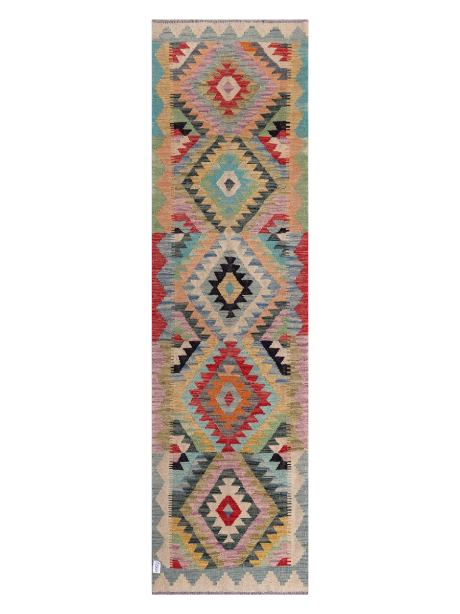 Maimana Kilim Runner - 295 x 82 cm