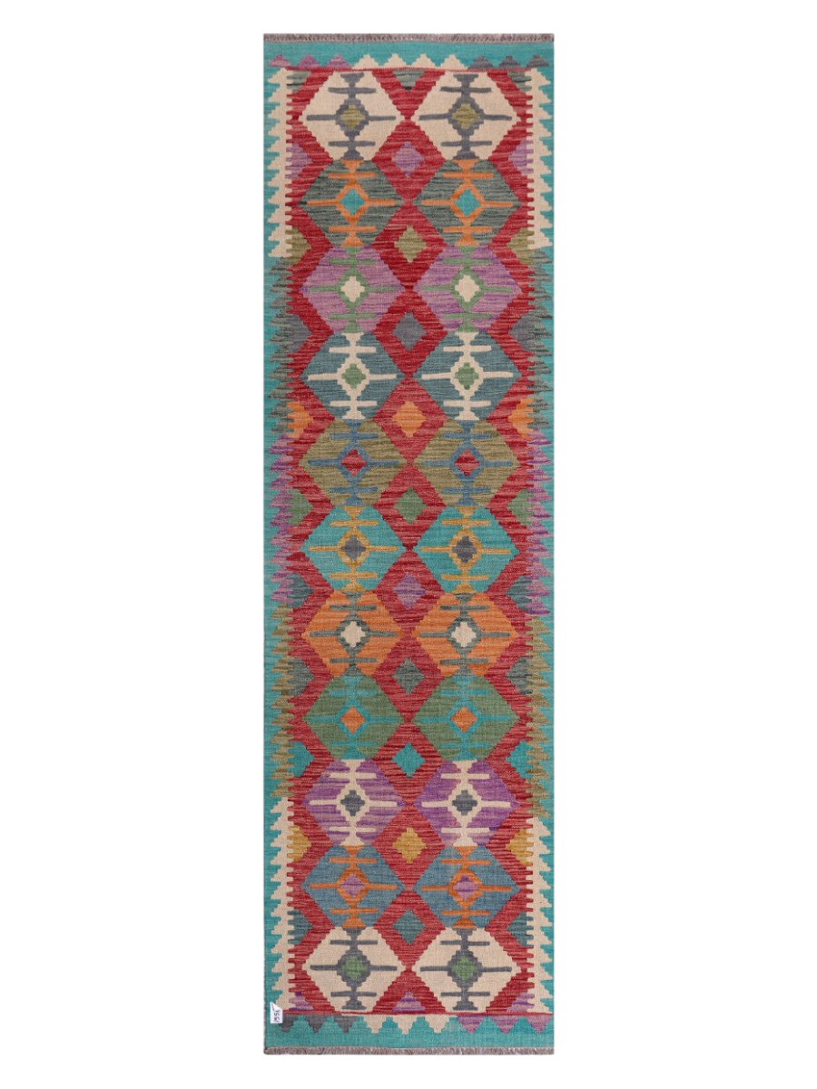 Maimana Kilim Runner - 297 x 86 cm