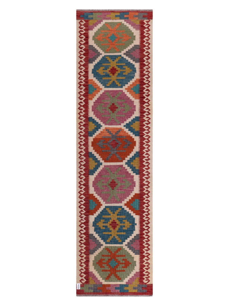 Maimana Kilim Runner - 294 x 80 cm
