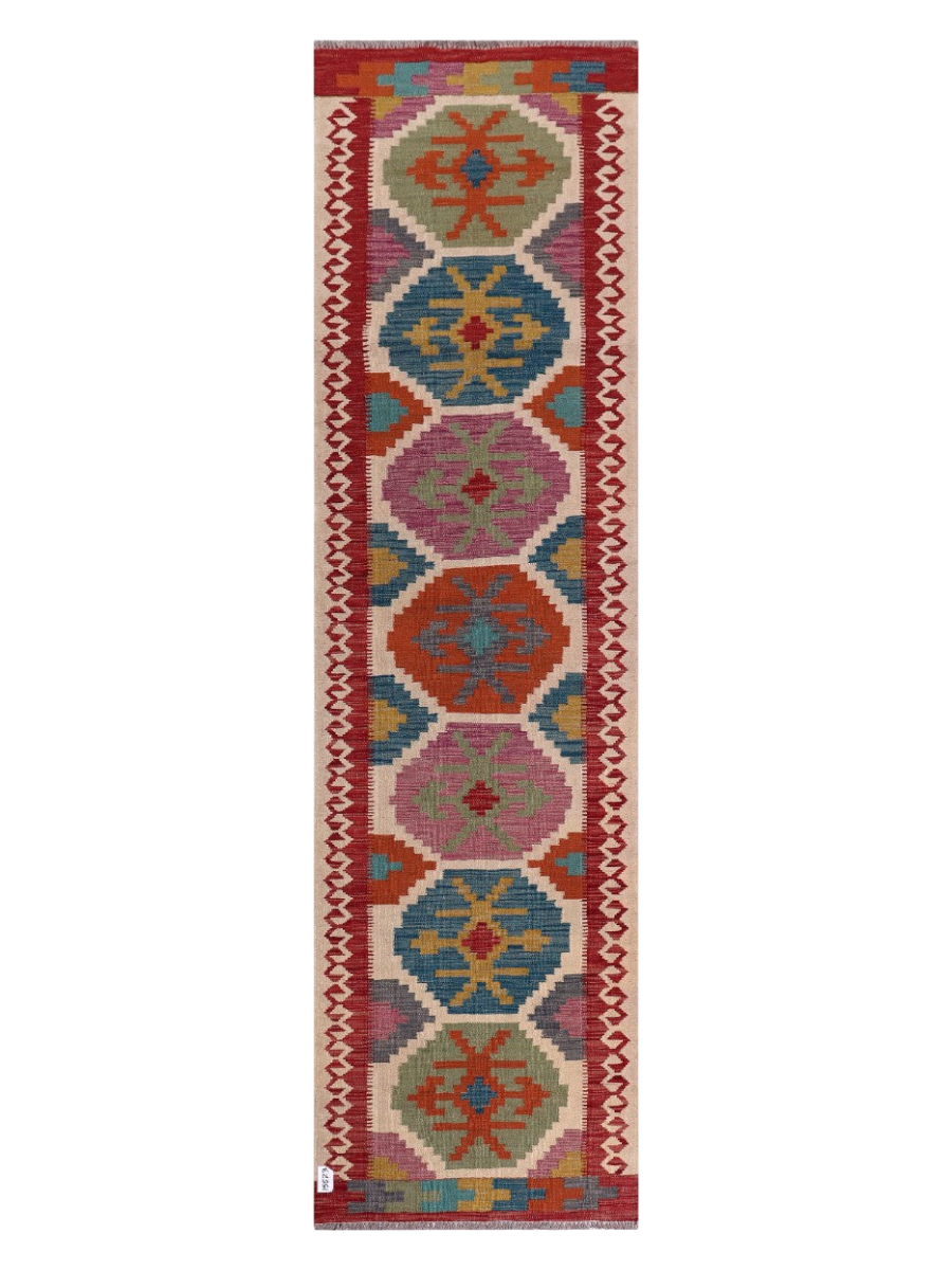 Maimana Kilim Runner - 288 x 80 cm
