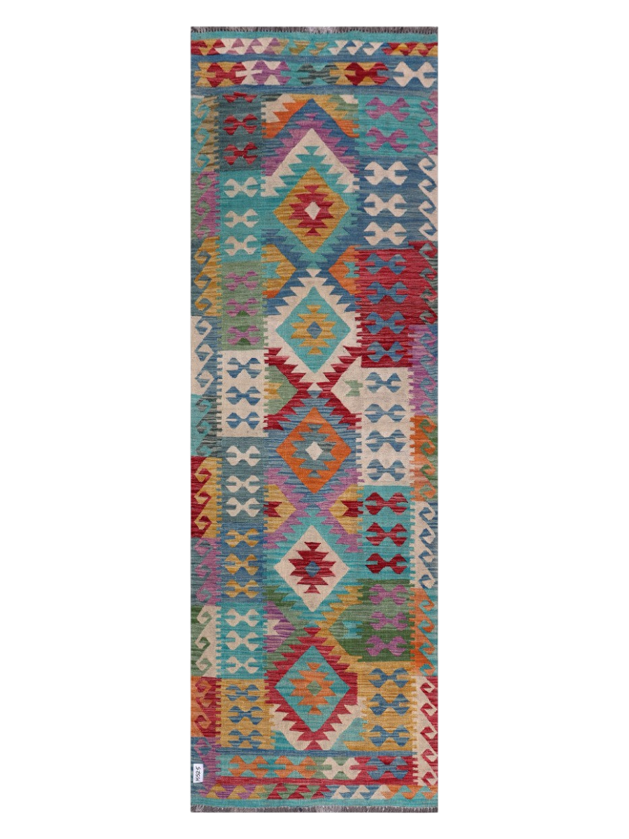 Maimana Kilim Runner - 287 x 95 cm