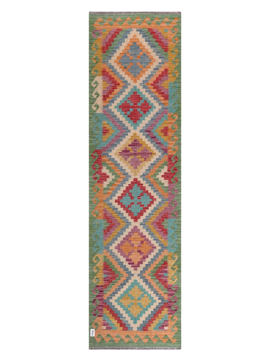 Maimana Kilim Runner - 301 x 84 cm