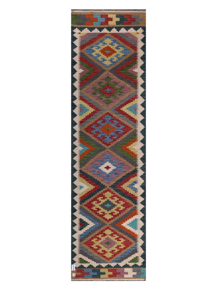 Maimana Kilim Runner - 292 x 82 cm
