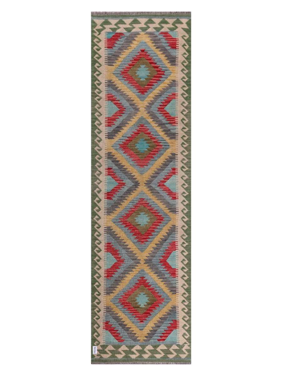 Maimana Kilim Runner - 294 x 85 cm