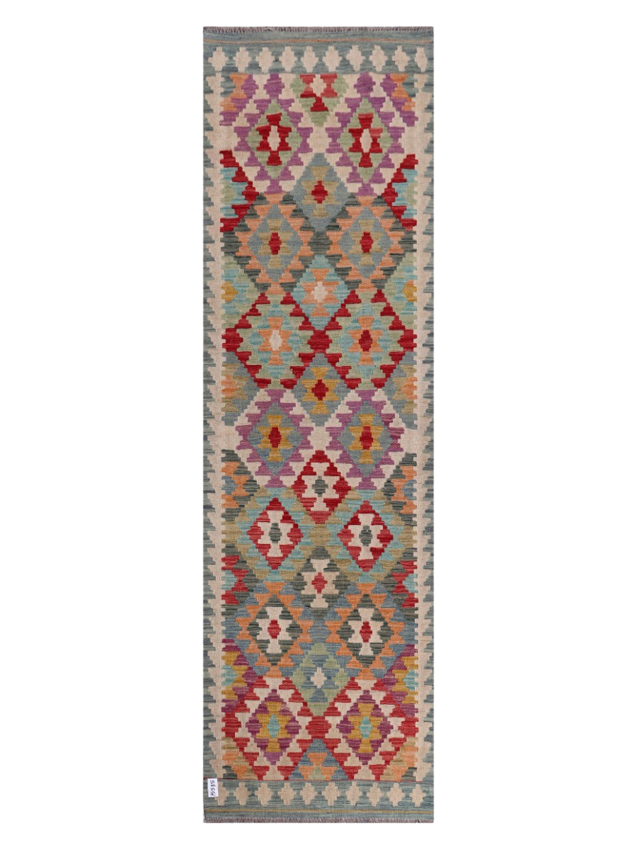 Maimana Kilim Runner - 294 x 87 cm