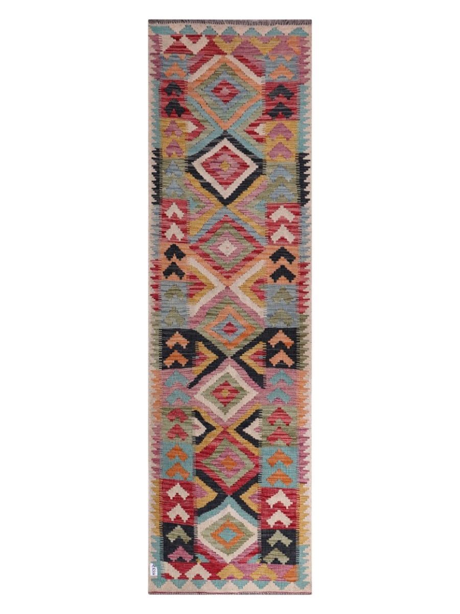 Maimana Kilim Runner - 289 x 84 cm