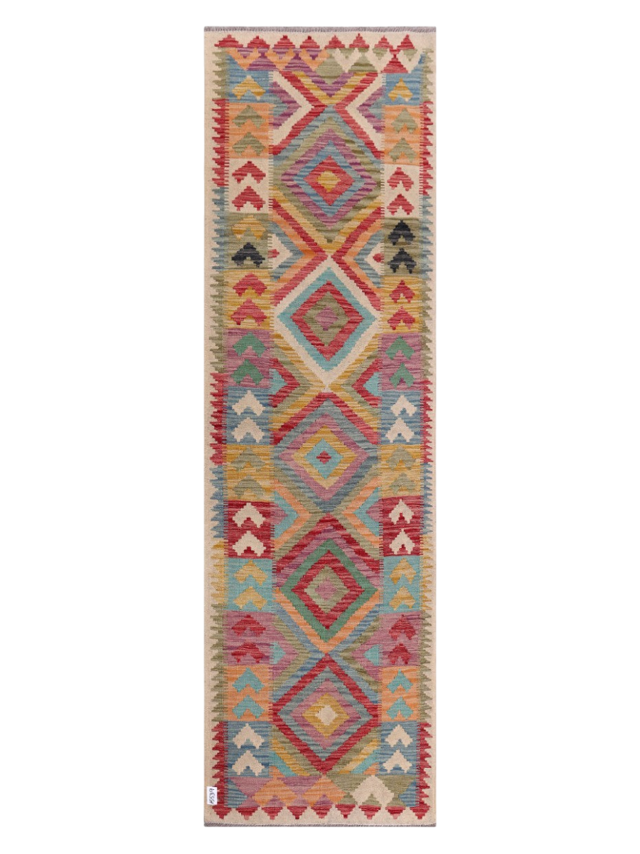 Maimana Kilim Runner - 291 x 86 cm