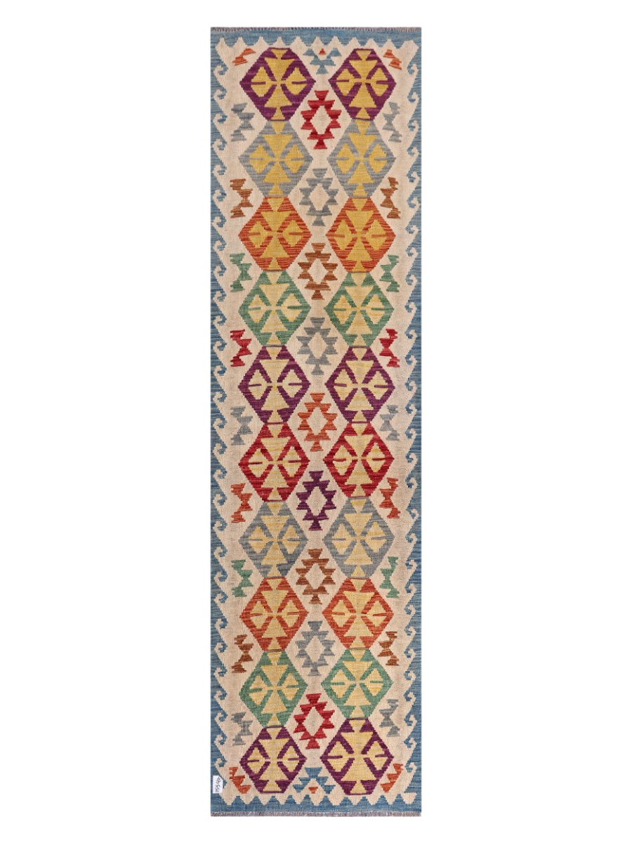 Maimana Kilim Runner - 298 x 81 cm
