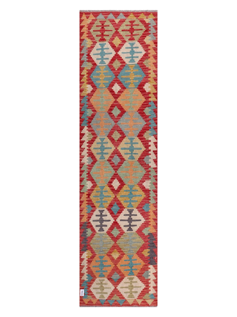 Maimana Kilim Runner - 298 x 80 cm