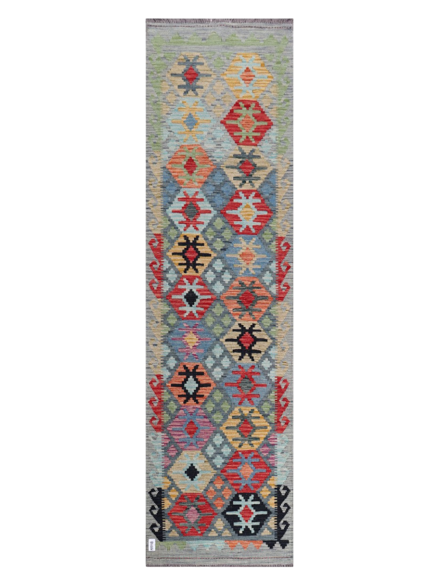 Maimana Kilim Runner - 296 x 81 cm