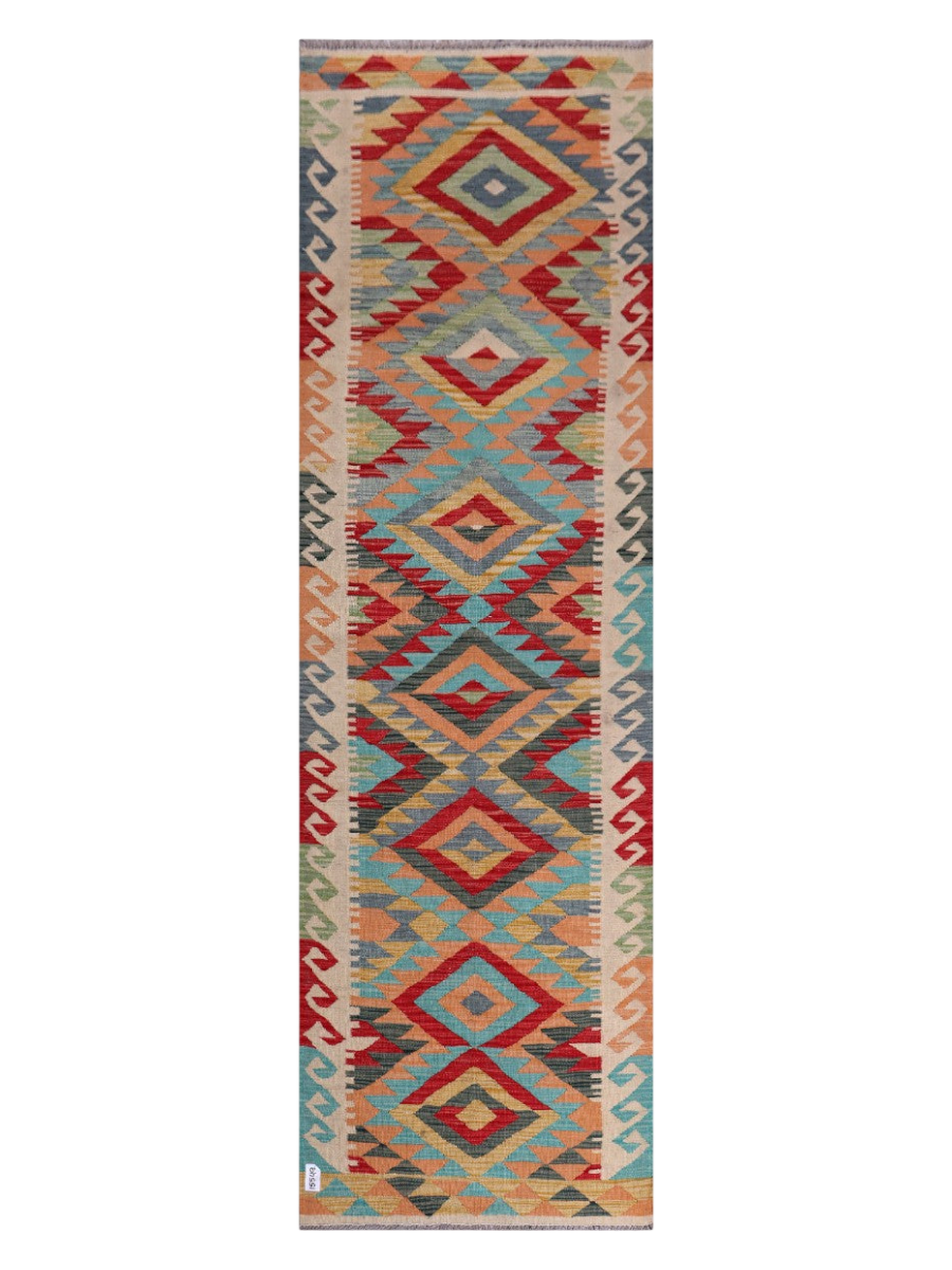 Maimana Kilim Runner - 291 x 88 cm