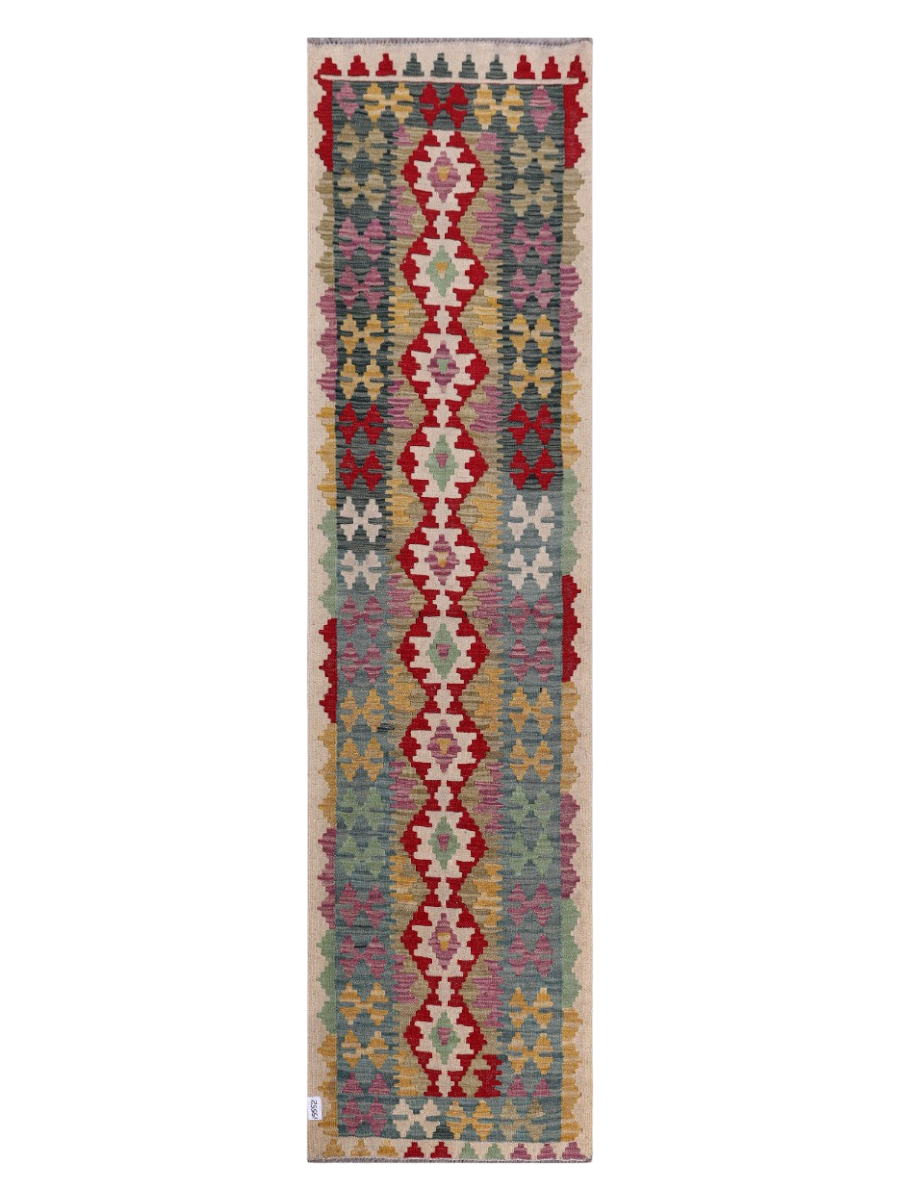 Maimana Kilim Runner - 306 x 79 cm