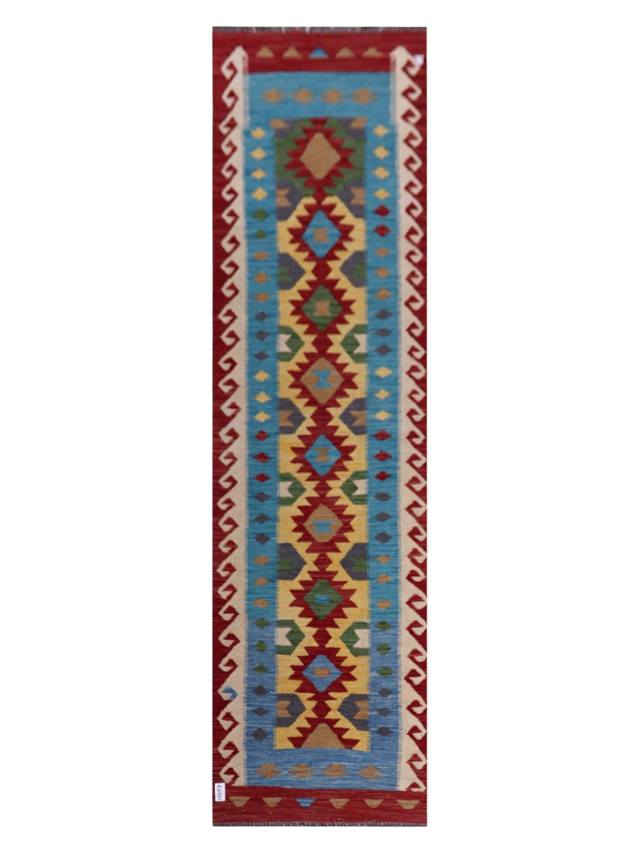 Maimana Kilim Runner - 289 x 79 cm