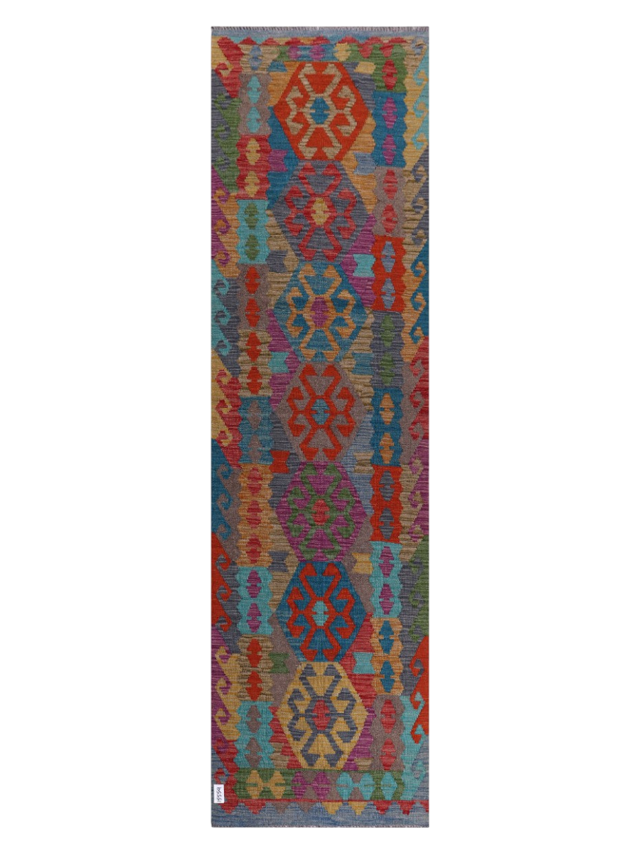 Maimana Kilim Runner - 296 x 82 cm