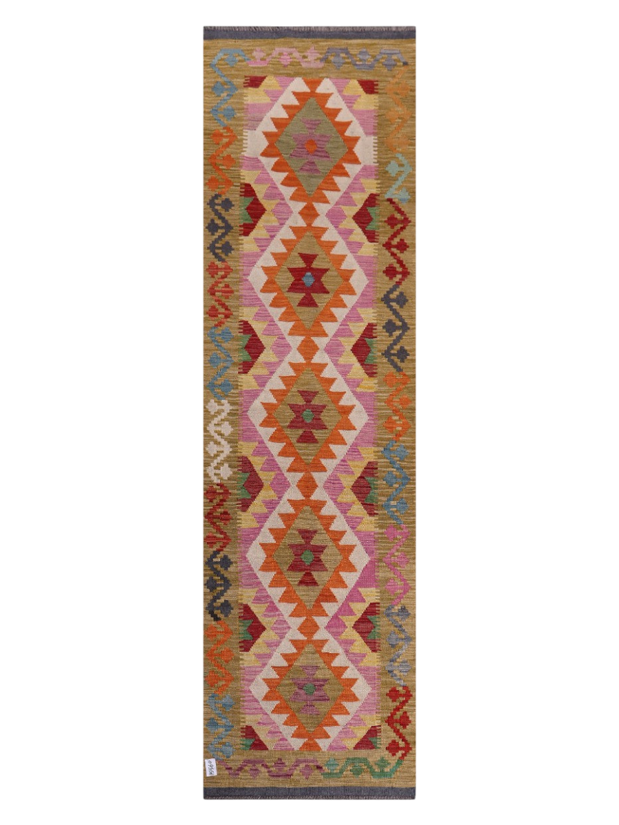 Maimana Kilim Runner - 298 x 84 cm