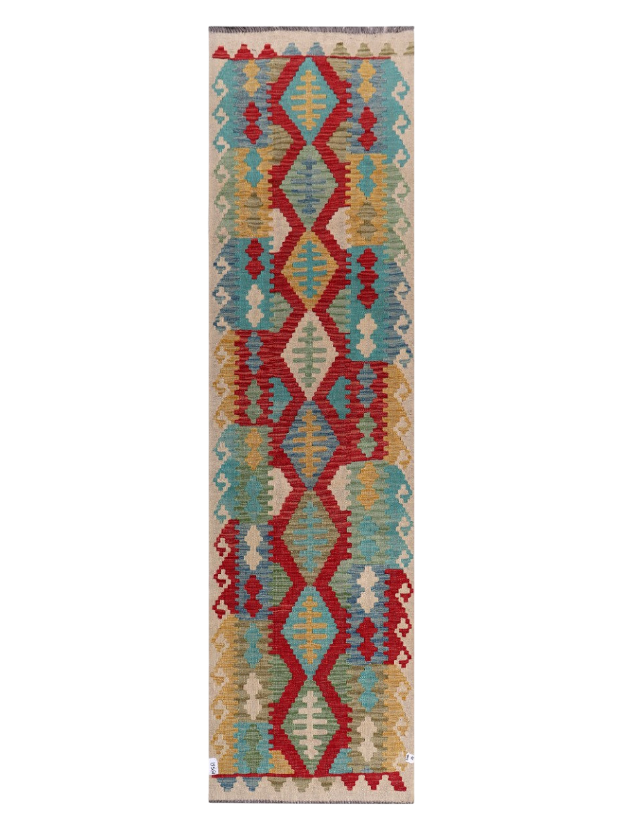 Maimana Kilim Runner - 297 x 80 cm
