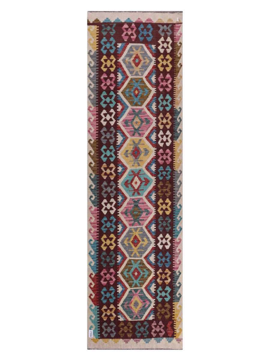Maimana Kilim Runner - 295 x 85 cm
