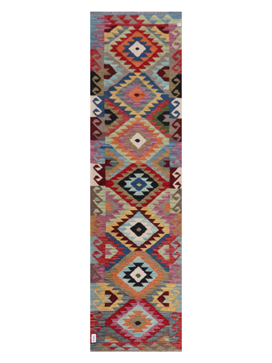 Maimana Kilim Runner - 298 x 82 cm