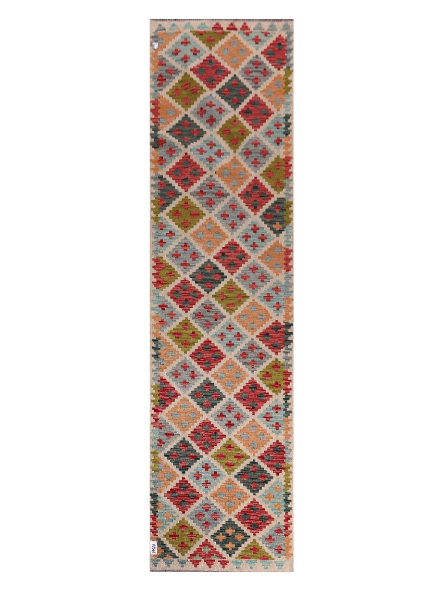 Maimana Kilim Runner - 304 x 81 cm