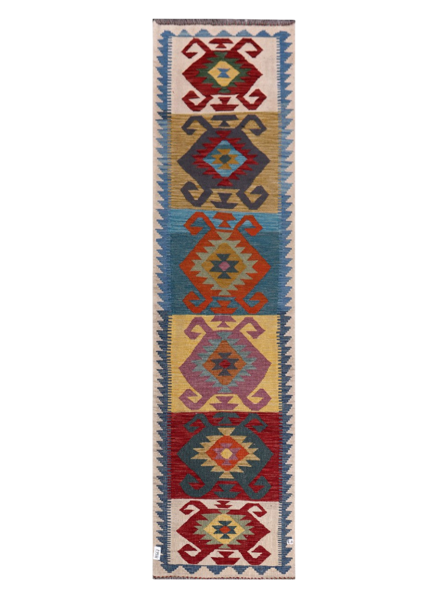Maimana Kilim Runner - 308 x 80 cm