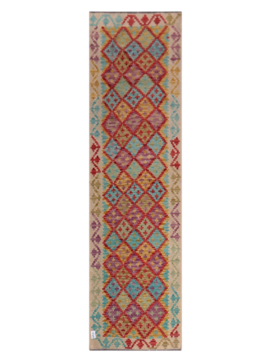 Maimana Kilim Runner - 287 x 80 cm