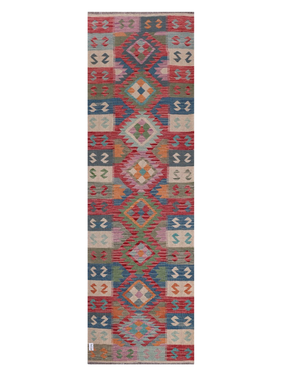 Maimana Kilim Runner - 292 x 90 cm