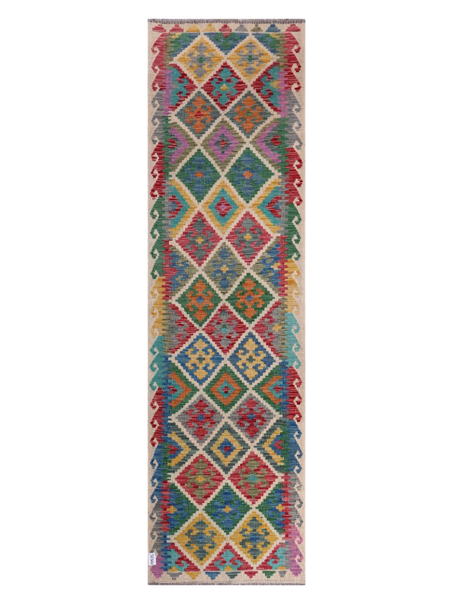 Maimana Kilim Runner - 293 x 83 cm