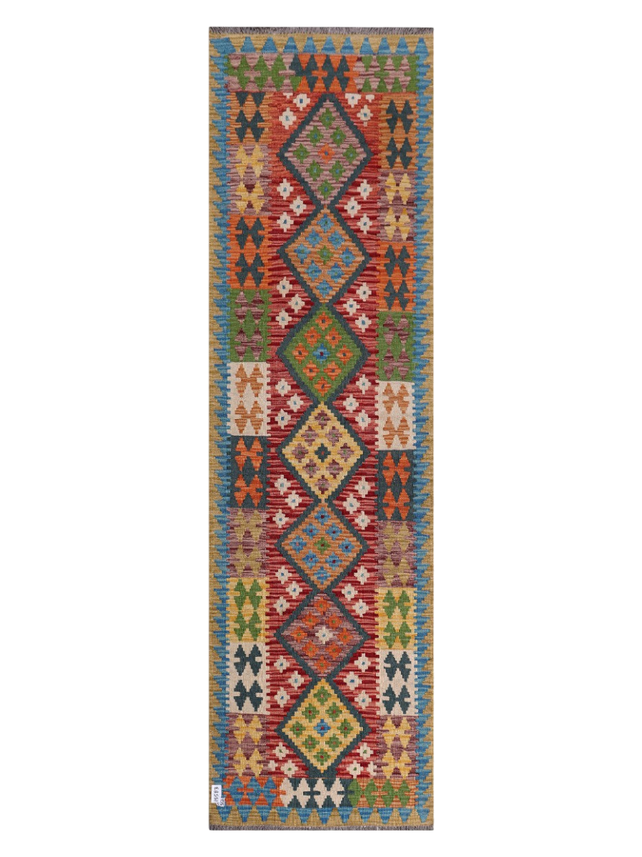 Maimana Kilim Runner - 291 x 83 cm