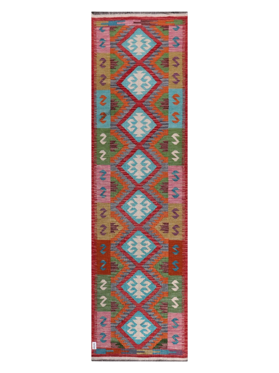 Maimana Kilim Runner - 299 x 84 cm
