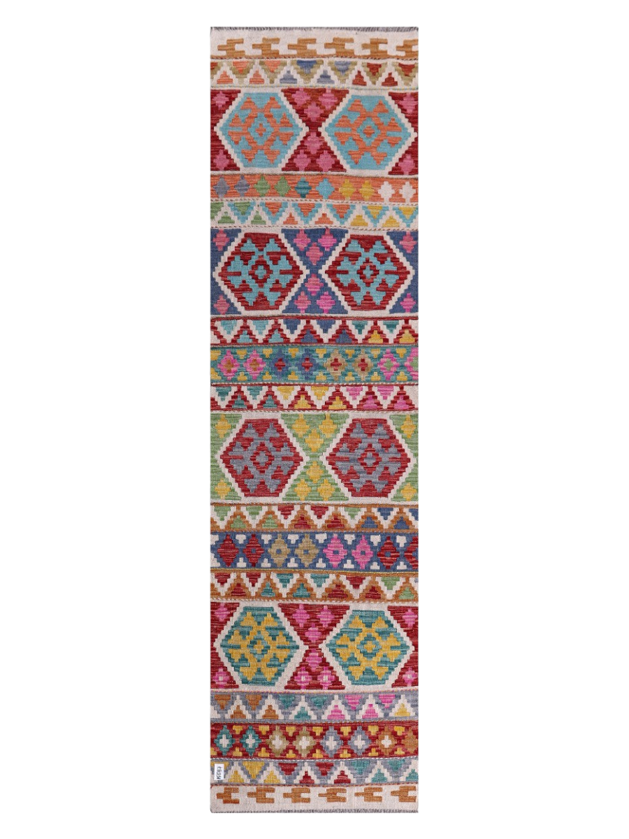 Maimana Kilim Runner - 293 x 79 cm