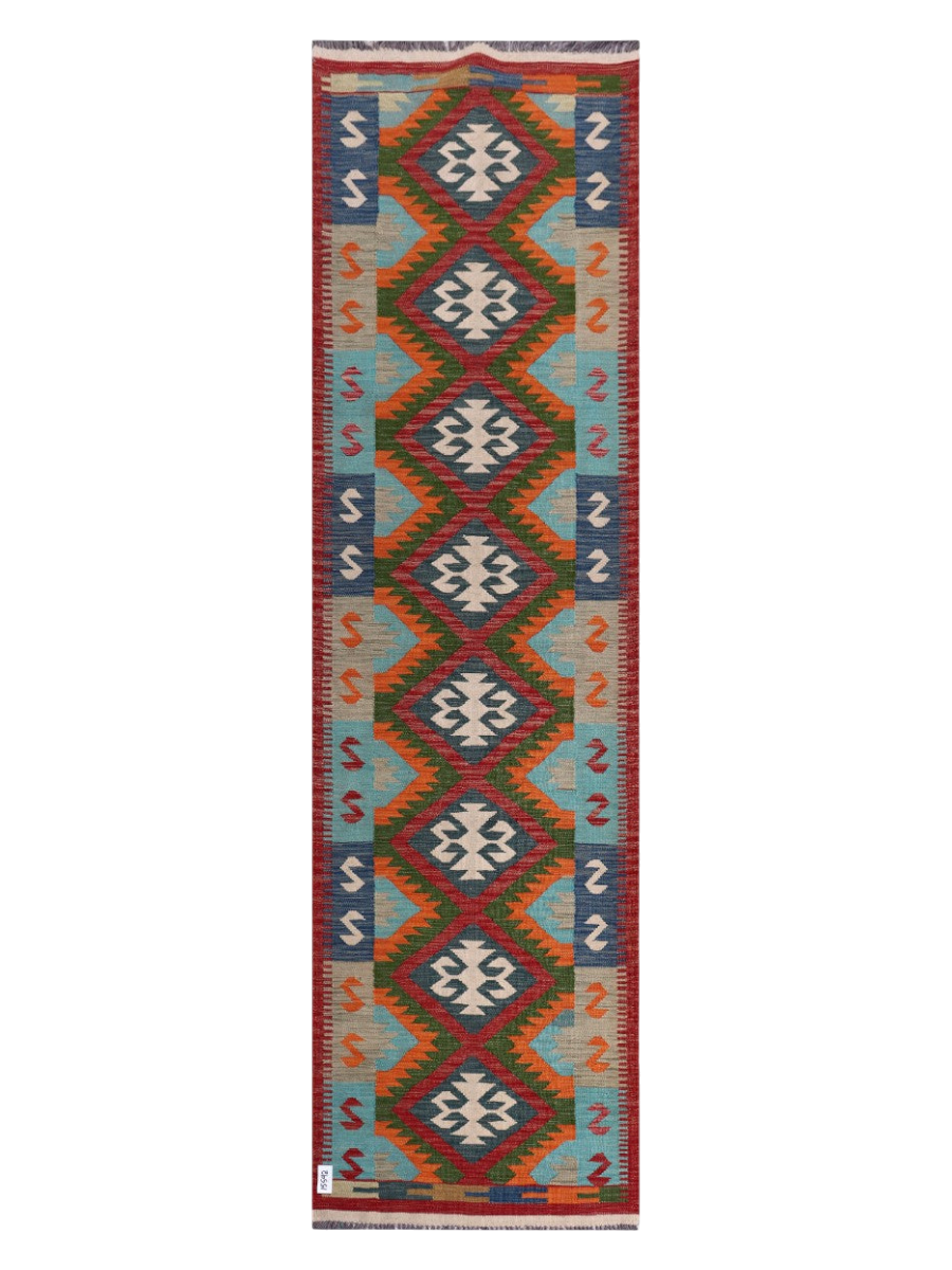Maimana Kilim Runner - 304 x 85 cm