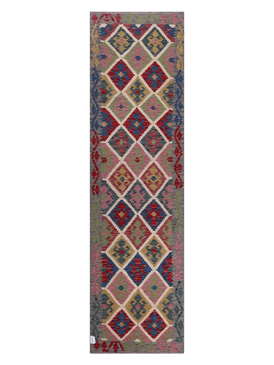 Maimana Kilim Runner - 306 x 86 cm