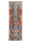 Maimana Afghanistan Kilim Runner - 383 x 86 cm