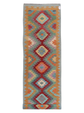 Maimana Afghanistan Kilim Runner - 392 x 85 cm