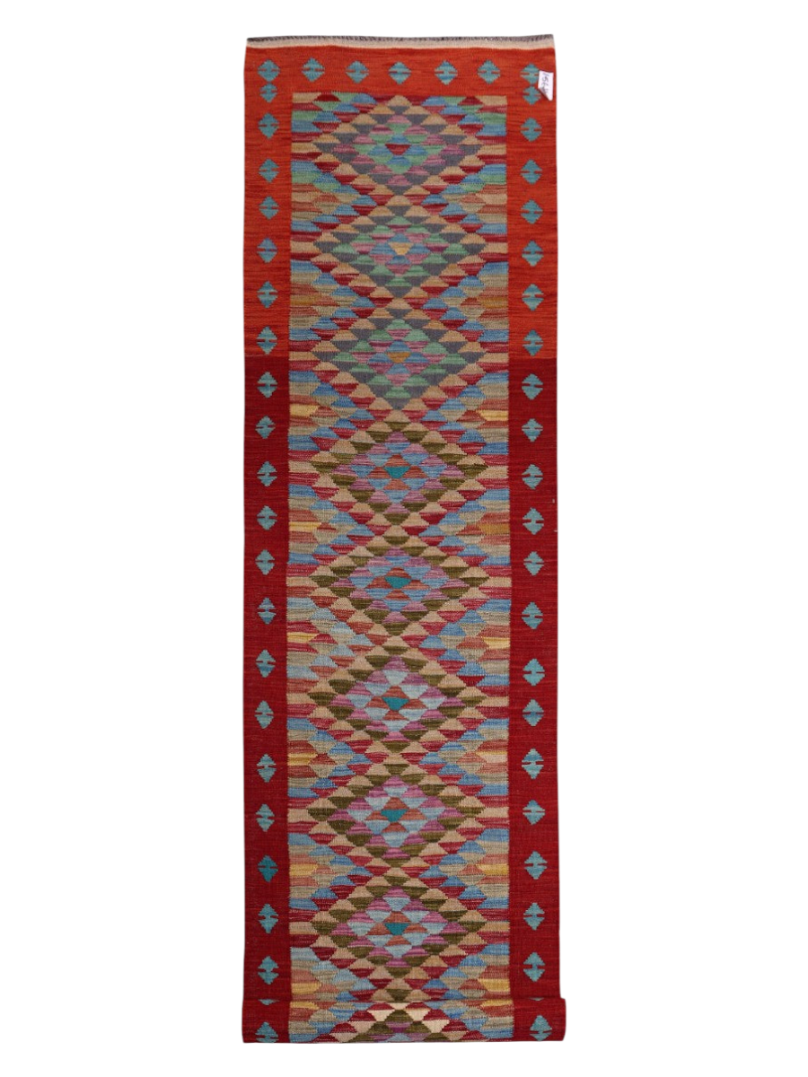 Maimana Kilim Runner - 395 x 83 cm