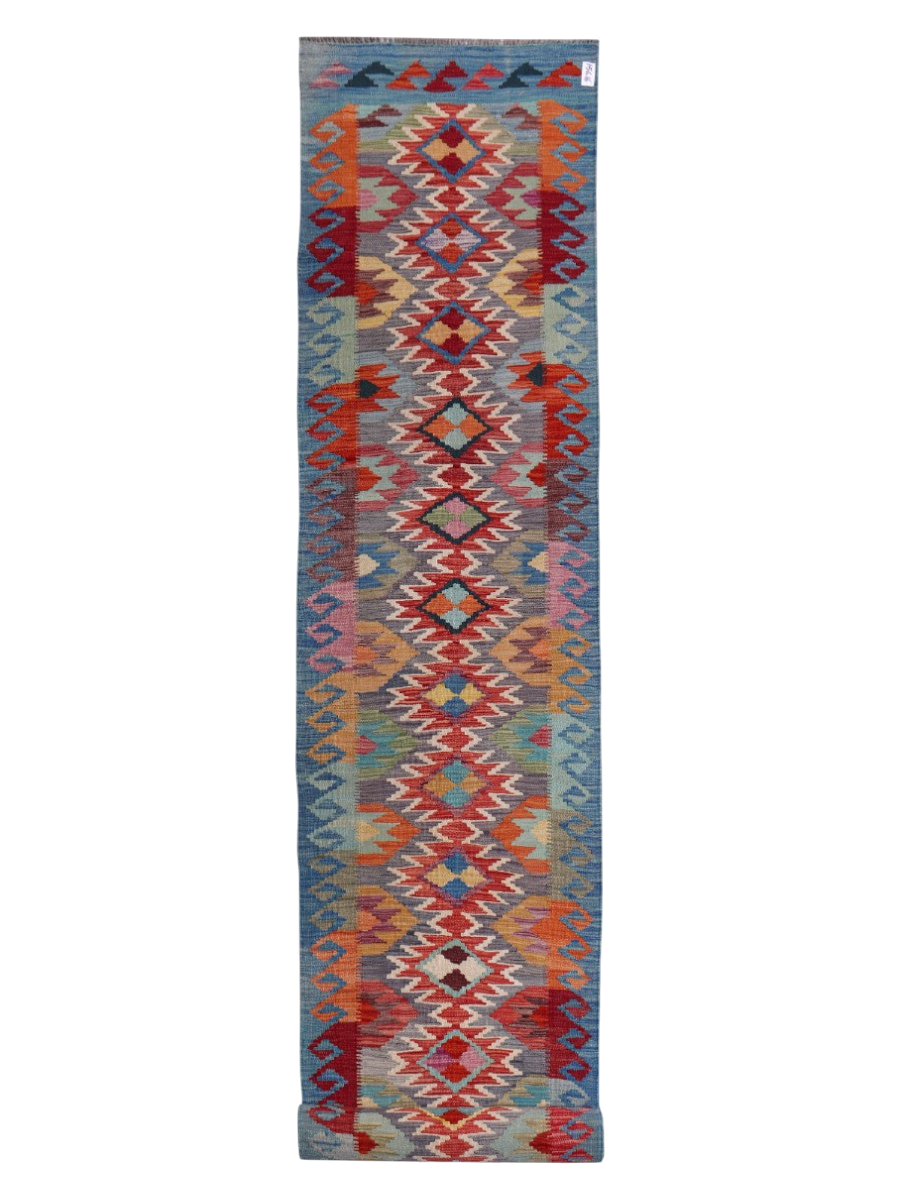 Maimana Afghanistan Kilim Runner - 491 x 82 cm