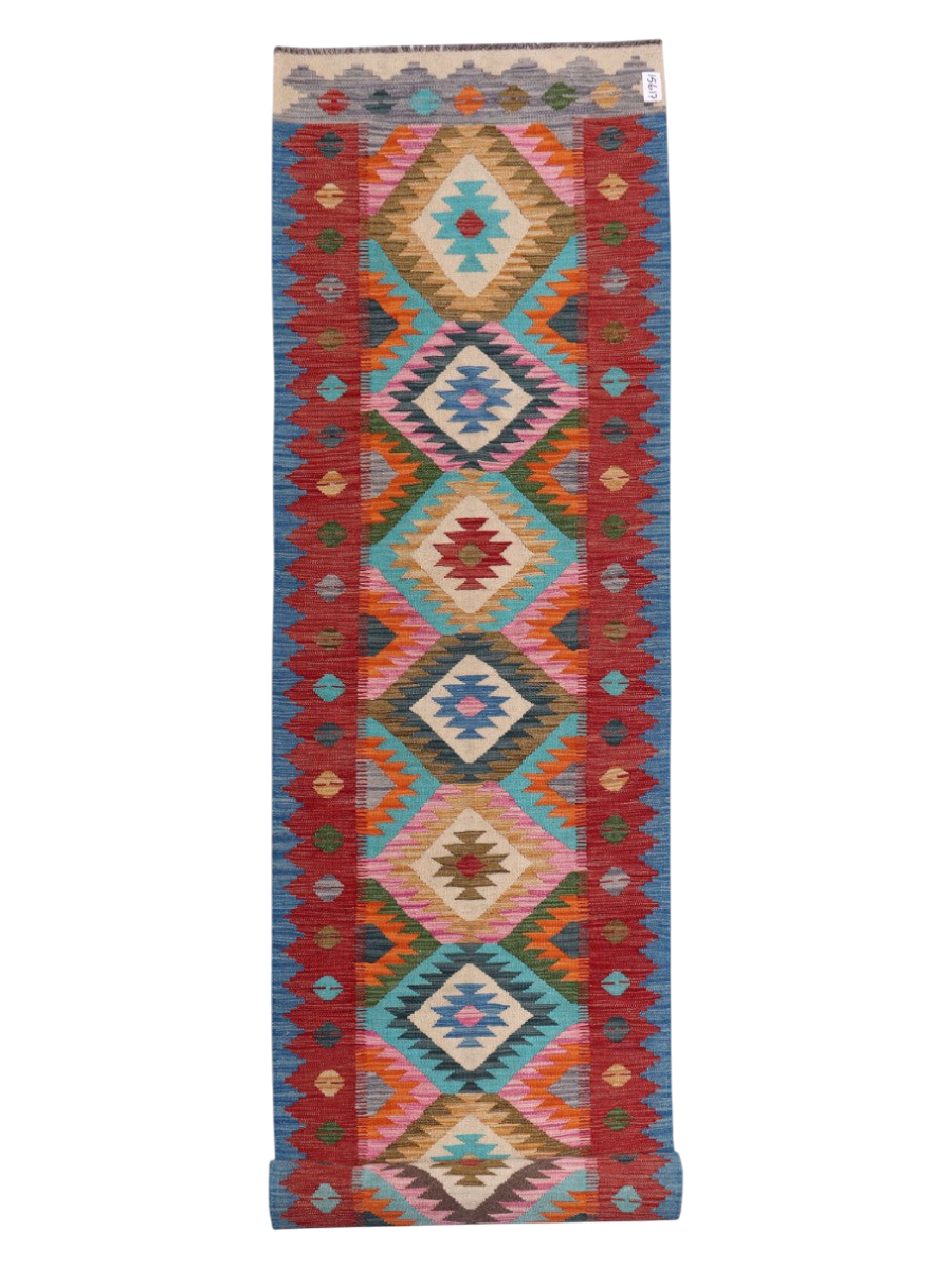 Maimana Afghanistan Kilim Runner - 490 x 82 cm