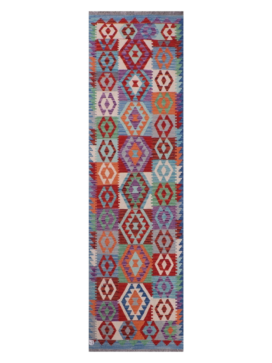 Maimana Afghanistan Kilim Runner - 301 x 84 cm