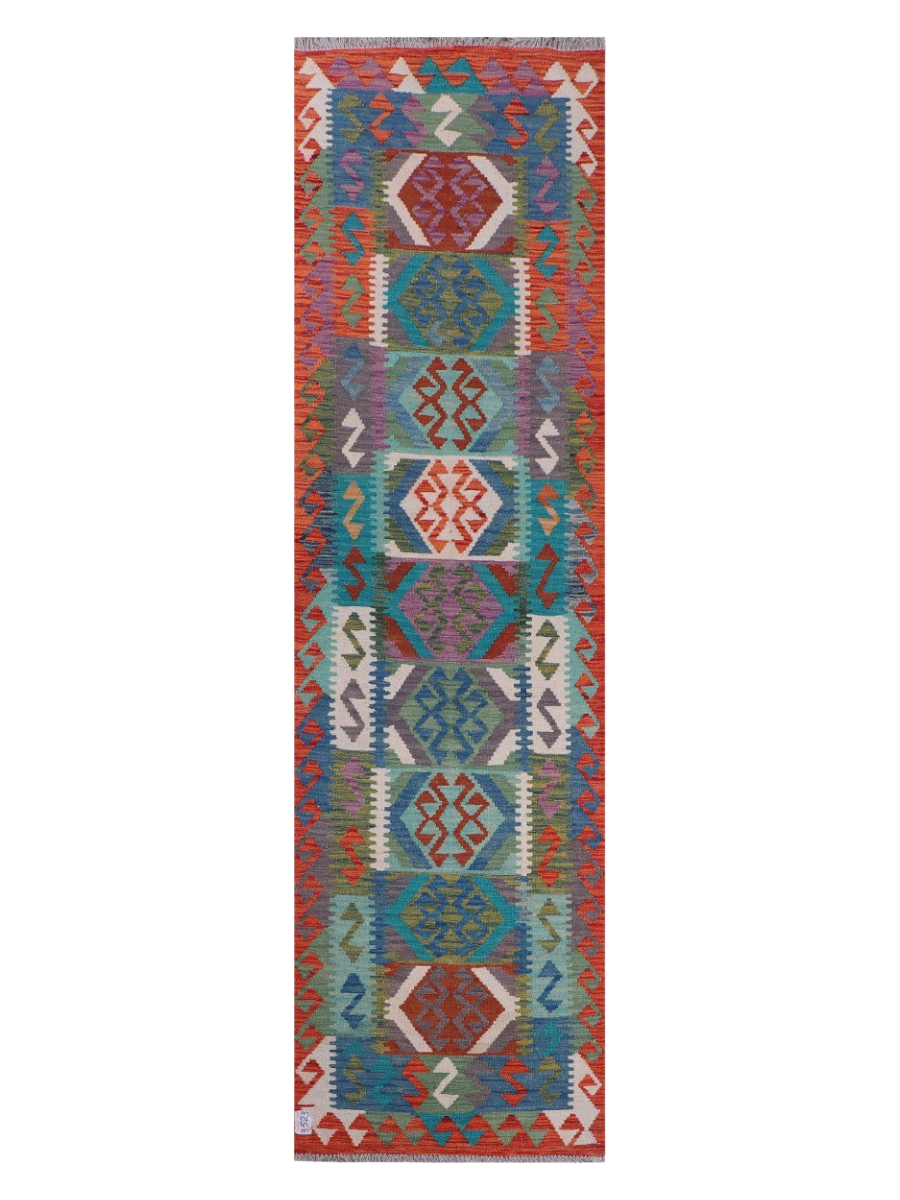 Maimana Kilim Runner - 278 x 77 cm