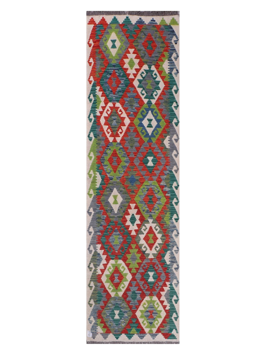 Maimana Kilim Runner - 296 x 82 cm