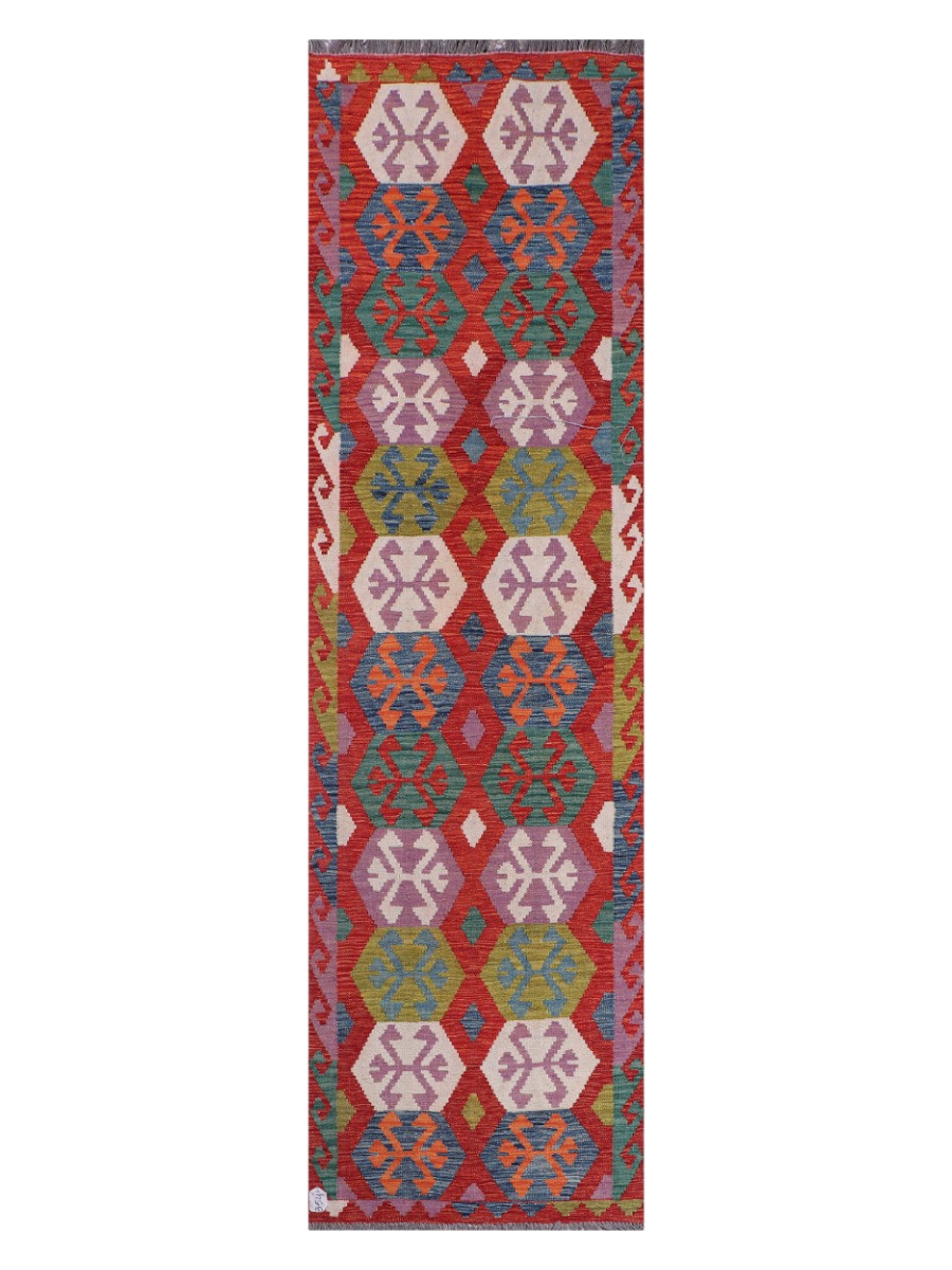 Maimana Kilim Runner - 297 x 84 cm