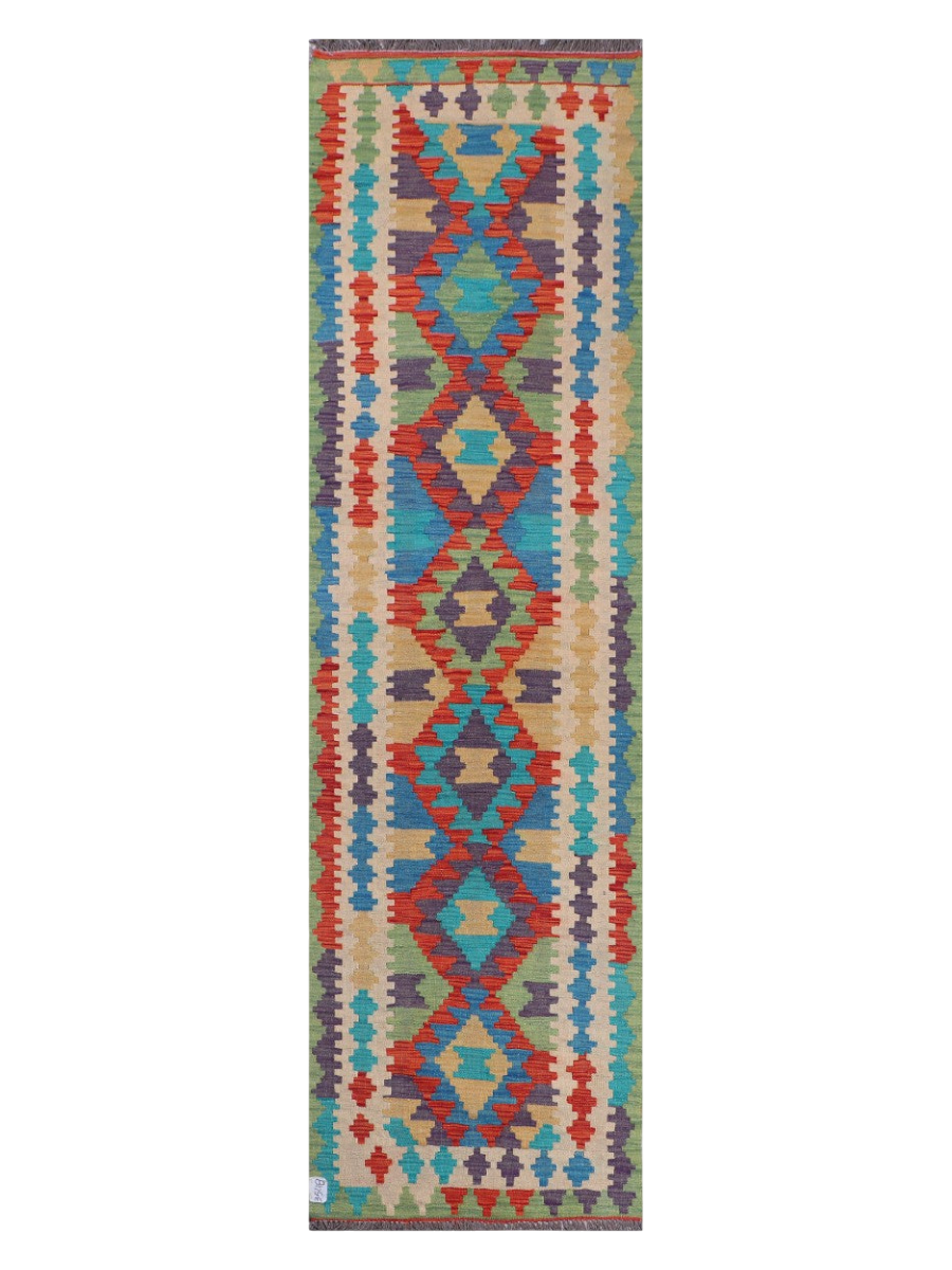 Maimana Afghanistan Kilim Runner - 295 x 83 cm