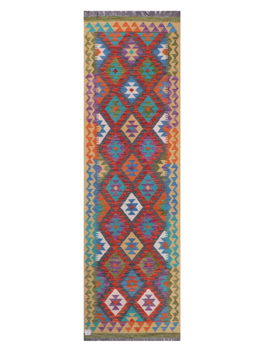 Maimana Kilim Runner - 283 x 83 cm