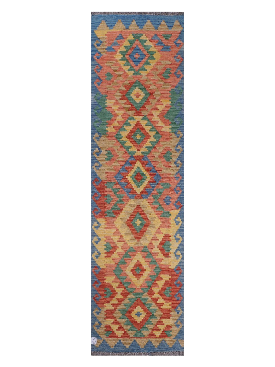 Maimana Afghanistan Kilim Runner - 288 x 78 cm